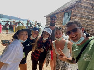 Guests in Moken Village